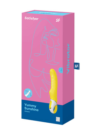 Vibromasseur en silicone waterproof USB Yummy Sunshine Satisfyer - CC597178